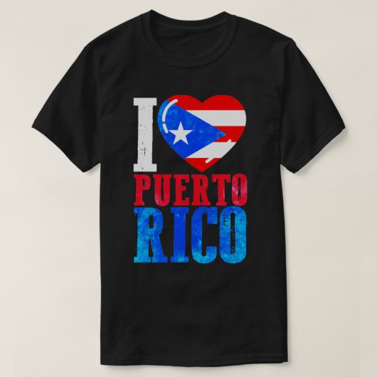 T-shirt J'aime Porto Rico (Design devant)