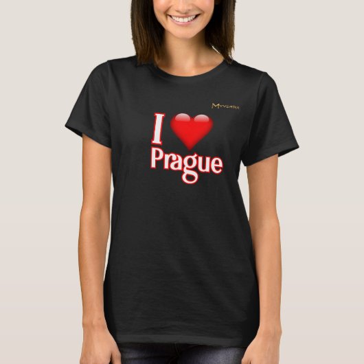 T-shirt J'aime Prague (Devant)