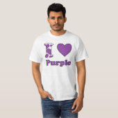 T-shirt J'aime Purple (Devant entier)
