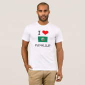 T-shirt J'aime Puyallup Washington (Devant entier)