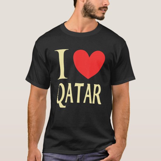 T-shirt J'aime Qatar 3 (Devant)