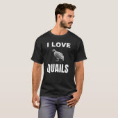 T-shirt J'aime Quails (Devant entier)