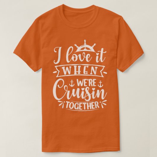 T-shirt J'Aime Quand Croisaient Ensemble Voyage En Famille (Design devant)