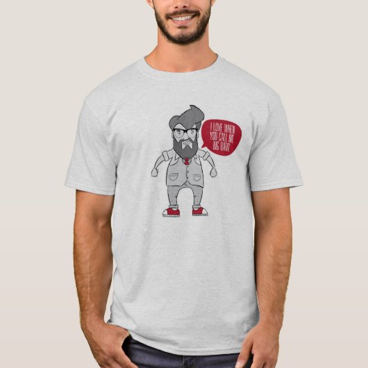 T-shirt J'aime quand vous m'appelez de grandes données (Devant)