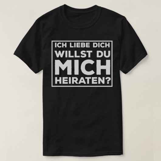 T-shirt j'aime que tu me maries (Design devant)