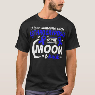 T-shirt J'aime quelqu'un atteint d'arthrogryposis Arthrogr