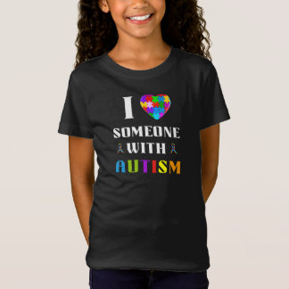 T-Shirt J'aime quelqu'un atteint d'autisme