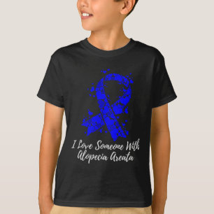 T-shirt J'Aime Quelqu'Un Avec Alopecia Areata Awareness