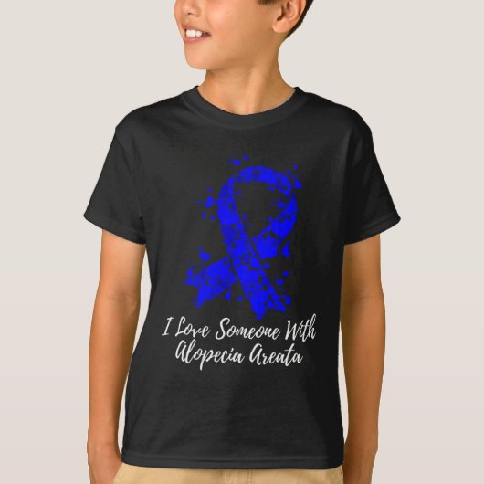 T-shirt J'Aime Quelqu'Un Avec Alopecia Areata Awareness (Devant)