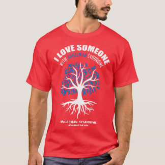 T-shirt J'Aime Quelqu'Un Avec Angelman Syndrome Angelman A