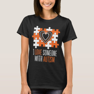T-shirt J'Aime Quelqu'Un Avec Chemise Autiste
