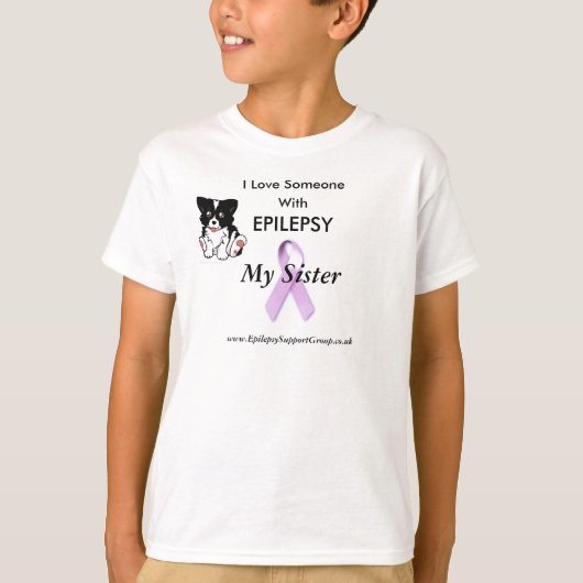 T-shirt J'aime quelqu'un avec épilepsie (Devant)
