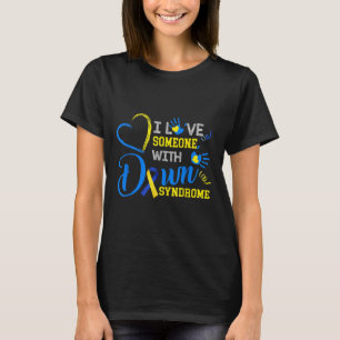 T-shirt J'aime quelqu'un avec le syndrome de Down-Fat de l