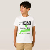T-shirt J'Aime Quelqu'Un Avec Lymphome (Devant entier)