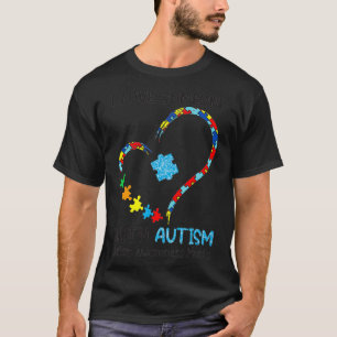 T-shirt J'aime quelqu'un avec sensibilisation sur l'autism