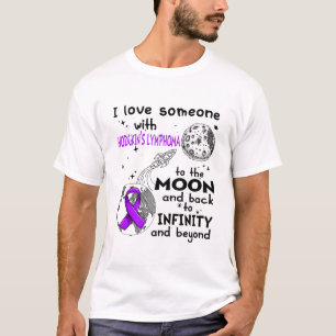 T-shirt J'aime quelqu'un qui a la conscience du lymphome d