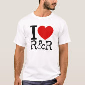 T-shirt J'aime R&R (le noir) (Devant)