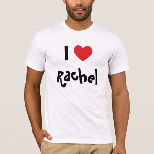T-shirt J'aime Rachel (Devant)
