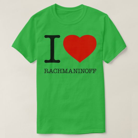 T-SHIRT J'AIME RACHMANINOFF 1  (Design devant)
