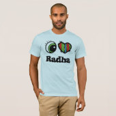 T-shirt J'aime (♥) Radha (Devant entier)