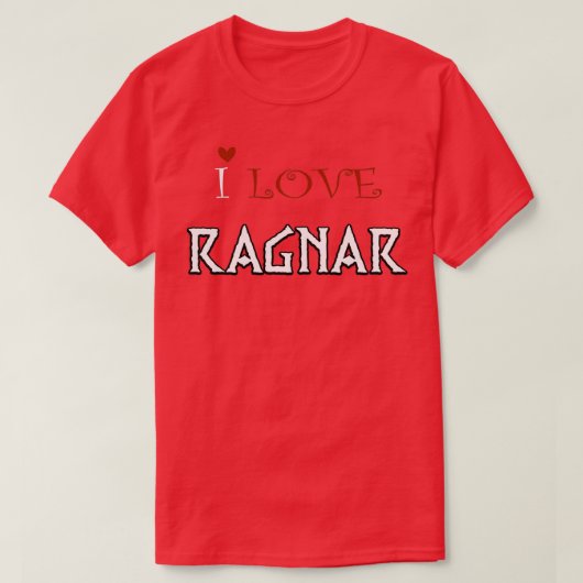 T-shirt J'AIME RAGNAR Viking Vikings (Design devant)