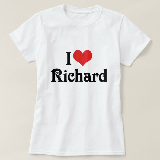 T-shirt J'aime Richard (Design devant)