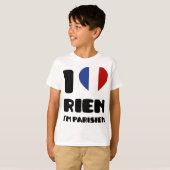 T-shirt J'aime "Rien" que je suis Parisien :) (Devant entier)