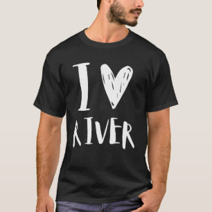 T-shirt J'aime Rivière Petite Amie Mignonne Drôle Famille