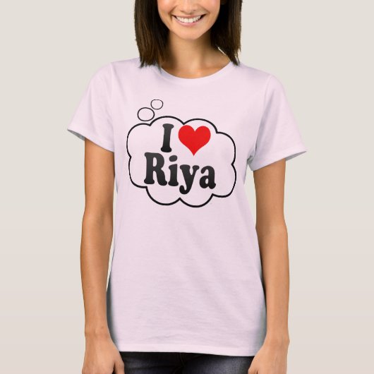 T-shirt J'aime Riya (Devant)