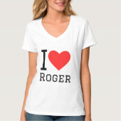 T-shirt J'aime roger (Devant)