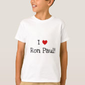 T-shirt J'aime Ron Paul (Devant)