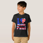 T-shirt J'aime Ron Paul (Devant entier)