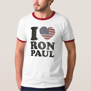 T-shirt J'aime Ron Paul patriote