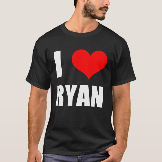 T-shirt J'aime Ryan Heart (Devant)