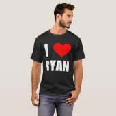 T-shirt J'aime Ryan Heart (Devant entier)