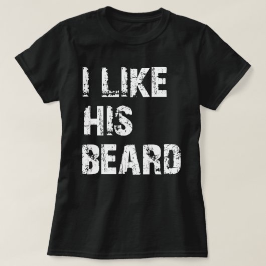 T-shirt j'aime sa barbe (Design devant)