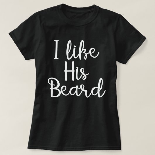 T-shirt j'aime sa barbe (Design devant)
