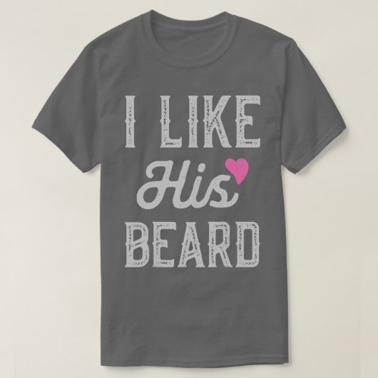 T-shirt J'Aime Sa Barbe Drôle Complique Couples Correspond (Design devant)