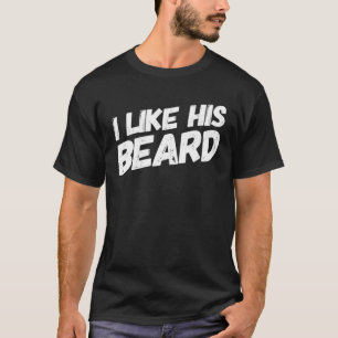 T-shirt J'Aime Sa Barbe J'Aime Sa Beurre Correspondant Cou