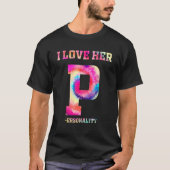 T-shirt J'Aime Sa D Dédication J'Aime Sa P Personnalité M (Devant)