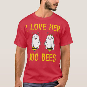 T-shirt J'aime sa tenue fantôme abeilles Boo Hommes drôle