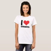 T-shirt J'aime Sacramento (Devant entier)
