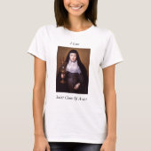 T-shirt j'aime saint clare d'assisi (Devant)