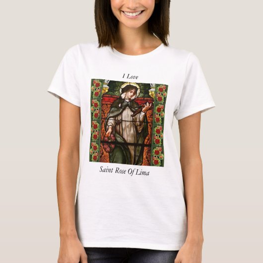 T-shirt j'aime saint rose de lima (Devant)