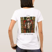 T-shirt j'aime saint rose de lima (Dos)