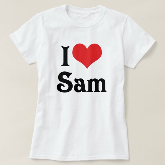 T-shirt J'aime Sam (Design devant)