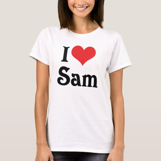 T-shirt J'aime Sam (Devant)