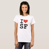 T-shirt J'aime San Francisco (Devant entier)