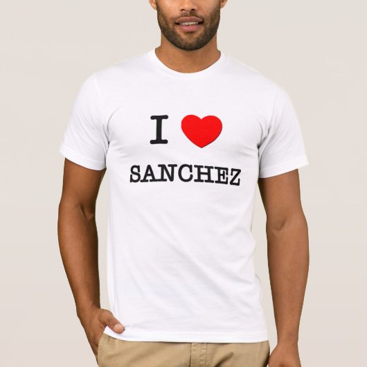 T-shirt J'aime Sanchez (Devant)