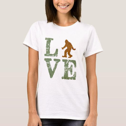T-shirt J'aime Sasquatch (Devant)